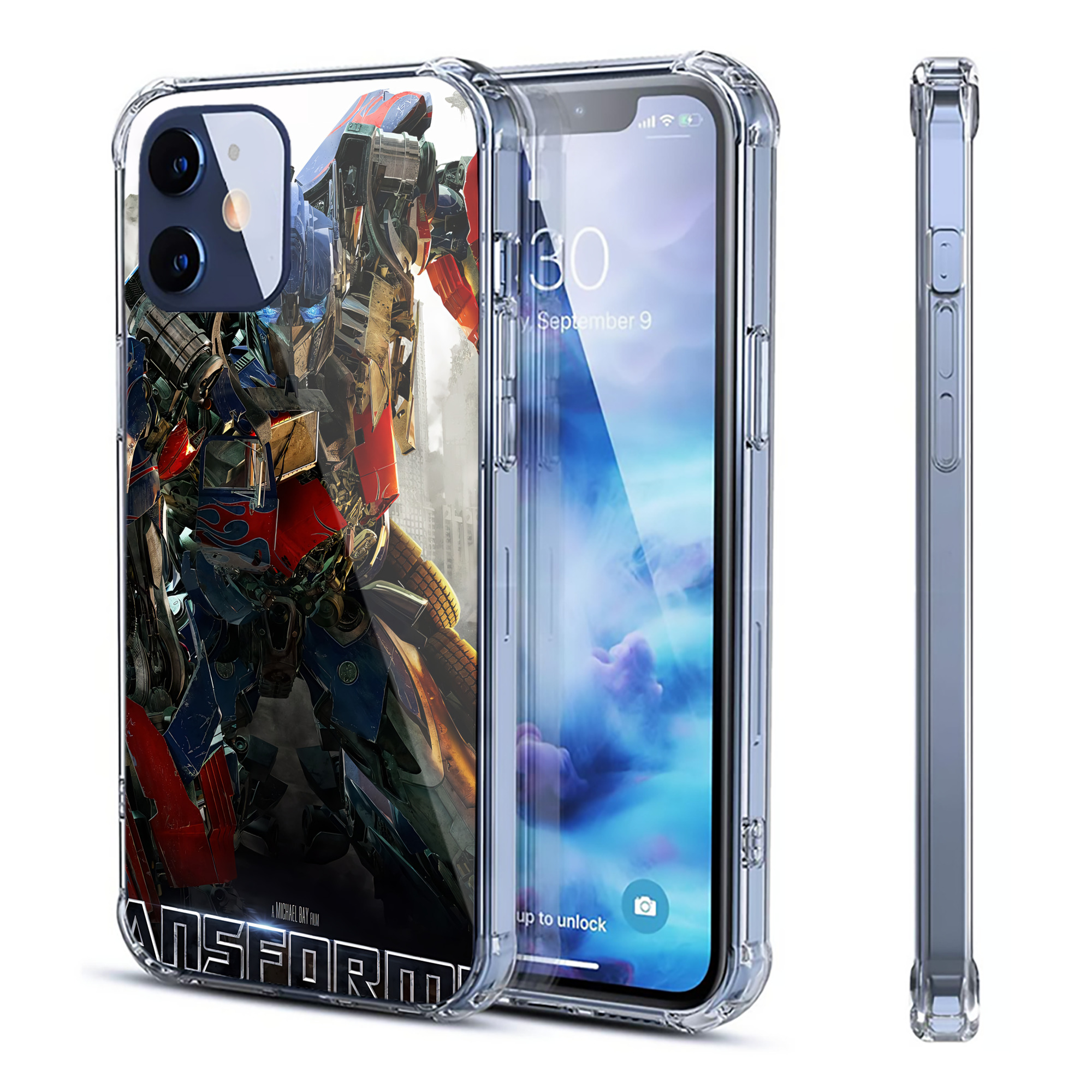 （画像用） Transformers トランスフォーマー 【iPhone 12シリーズ対応】透明スマホケース（クリアソフトケース）